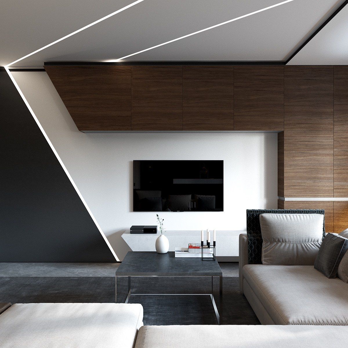Modern-Tv wall